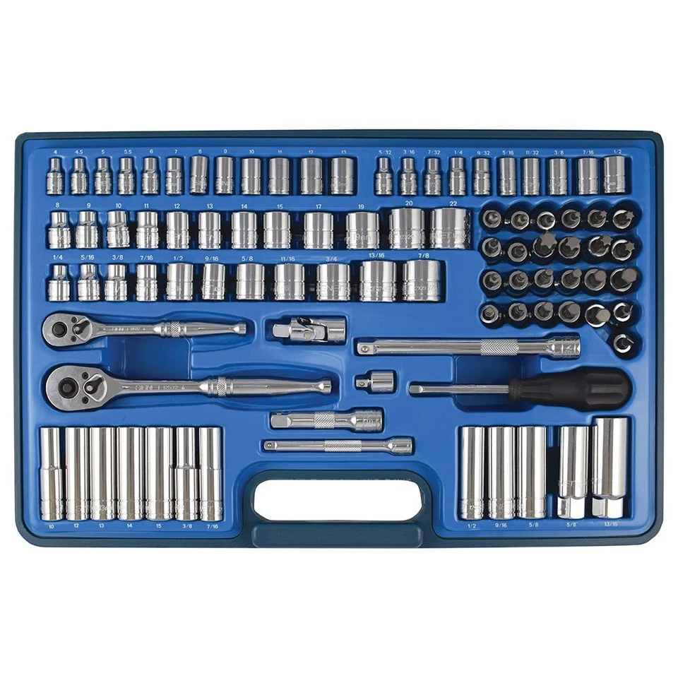 Signet 90pc Sae And Metric Socket Set 1/4 3/8 Drive Durable - S12890 - Image 1 of 1