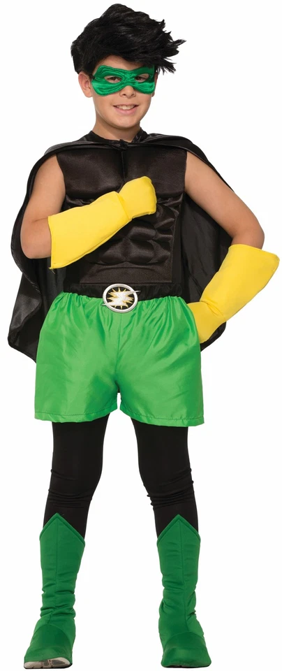 Brand New DIY Costume Child Superhero Unisex Kids Shorts ONLY in Green - Image 1 of 1