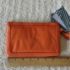 PORTOCOCO Orange Carry All Pouch/Wallet/Wristlet - NEW! - Picture 1 of 4