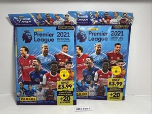 x2 Panini Football 2021 Premier League Sticker Album Sealed With Packets - Picture 1 of 9