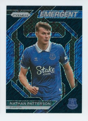 2023-24 Nathan Patterson Panini Prizm Emergent Black Shimmer Everton Card 1/1 - Image 1 of 3