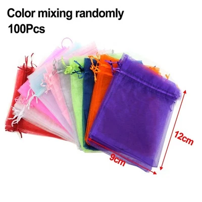 Pour bijoux pour événements spéciaux sachets en organza porte-bonbons décora - Photo 1/4