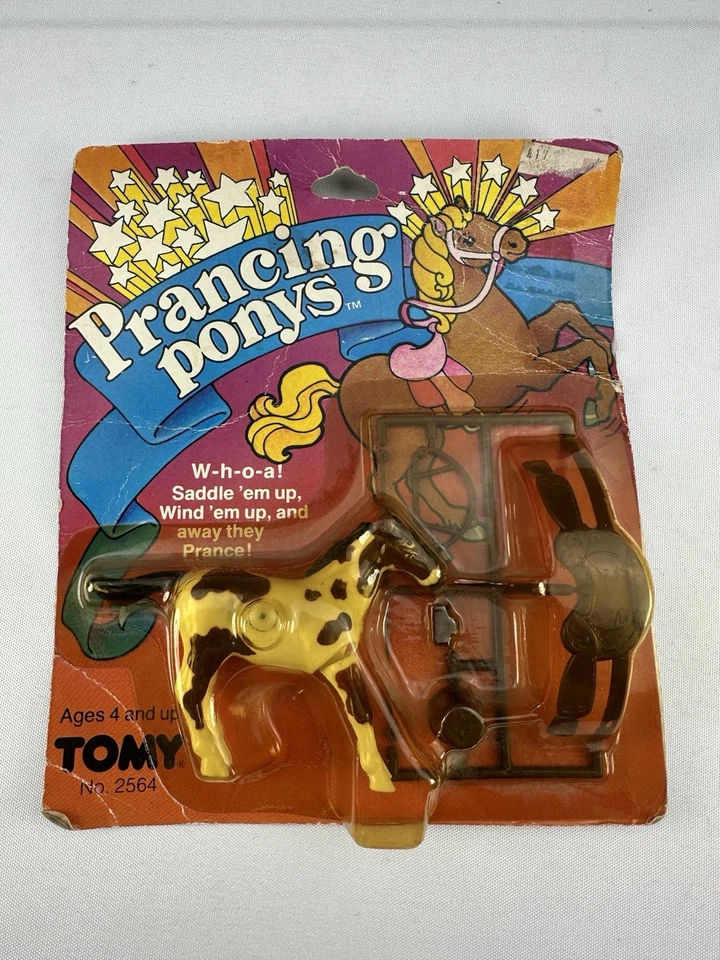 De colección 1983 TOMY Prancing Ponys Caballo Cuerda Juguete Ponis Galopantes Foto 1 de 4