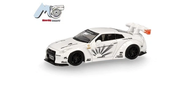 Herpa 87MC000009 - 1/87 MicroCity: Nissan GTR 35 (2007-2012), Bianco - Nuovo - Immagine 1 di 1