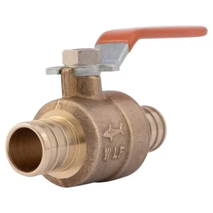 22462LFA Brass Crimp Ball Valve, 3/4 Inch x 3/4 Inch - Picture 1 of 3