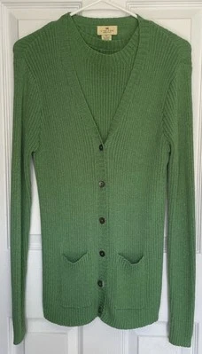 The Limited America Vintage Womens Sweater Set Cardigan & Tank 1990s Sz M Green - Image 1 of 4