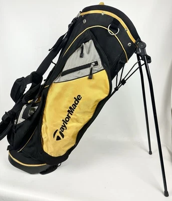 Сумка для гольфа TaylorMade 7-полосная с двойным ремнем стойка черная желтая  - Изображение 1 из 4