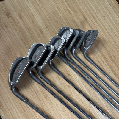 Ping Eye 2 Iron Set 3-W Red Dot Left Hand 8 Club Matching Serial # Karsten Shaft - Image 1 of 4