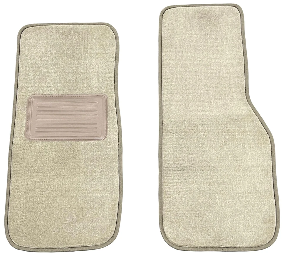 Alfombrillas coche Jaguar XJS 1992-1996 beige claro tostado 2 piezas delanteras almohadilla talón Foto 1 de 1