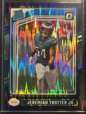 2024 Panini Donruss Optic - Rated Rookie Jeremiah Trotter Jr. Purple Shock (RC) - Image 1 of 2