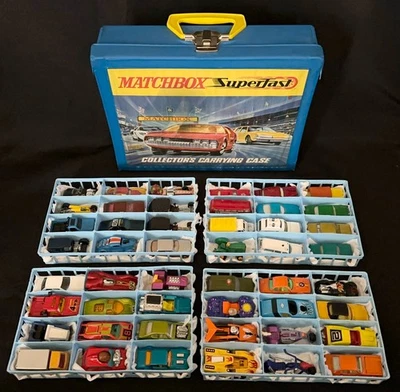 (48) EXCELLENT Vintage Lesney Matchbox Superfast & Hot Wheels Lot w/MINTY Case! - Image 1 of 4