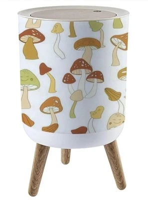 Bote de basura de setas, totalmente genial, retro, pequeño Foto 1 de 4