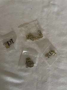 DI Diamonds International Gold Tone Charm Bracelet & 3 Charms New - Picture 1 of 5