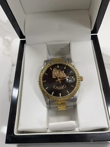 STAINLESS STEEL USMC SEMPER FIDELIS WATCH THE BRADFORD EXCHANGE. - Picture 1 of 9
