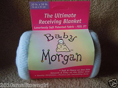 Manta de recepción vintage (original) Baby Morgan azul Ultimate Foto 1 de 2