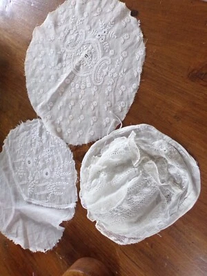 Lots de 3  Fonds de Coiffes anciennes - Photo 1/4