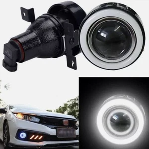 Proyector LED blanco DRL luces antiniebla lámpara ojo de ángel para Honda Civic 2016-2021 - Imagen 1 de 11