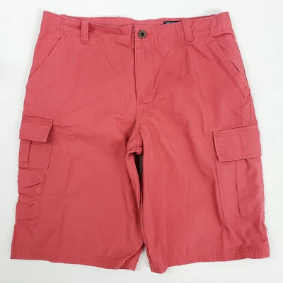 RARO De Colección Polo Ralph Lauren RL 1967 Niños 18 Rojo Algodón Ripstop 11" Pantalones Cortos Carga Foto 1 de 4