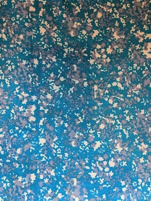 Tela de refuerzo Magnolia Home Fashions azul con blanco y gris púrpura 33,5" W Foto 1 de 4