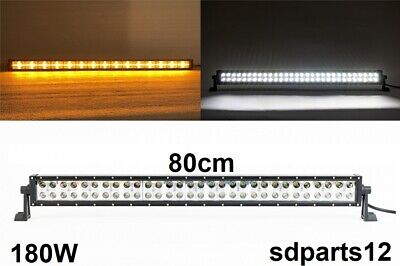 80cm 180W LED Barre Lumineuse Projecteur Blanc Et Orange Mode Fixe - Clignotant • 86.34€