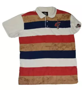 cavaliers cleveland polo shirt striped UNK s. 2XL cotton vintage jersey rare nba - Picture 1 of 5