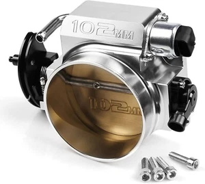 Cuerpo del acelerador LS 102 mm accionamiento por cable DBC TBI 4 pernos TPS IAC para GM LS1 aluminio - Imagen 1 de 4