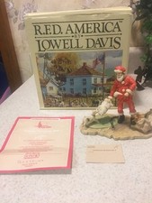 Lowell Davis Rfd America Christmas At Red Oak Ii Figure In Box W/ Coa
