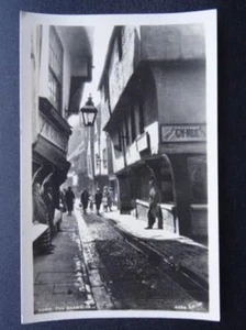 Yorkshire YORK The Shambles zeigt J.W. COLLIER & C.W.MEE Geschäfte - alte RP Postkarte - Bild 1 von 2