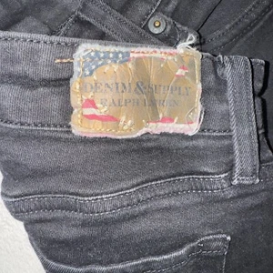 womens Ralph Lauren DENIM & SUPPLY Black Skinny Jeans sz 29x32 - Picture 1 of 8