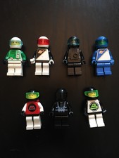 Lot of 7 Lego Astronauts M-tron Space Police Blacktron Minifigures Mini Figures