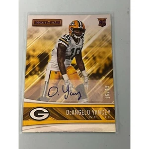 2017 Rookies & Stars Purple Signatures/25 DeAngelo Yancey Rookie automático raro - Imagen 1 de 4