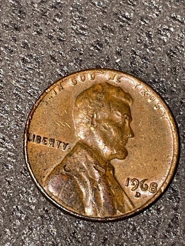 1968 D Lincoln Memorial Penn Rare US Multiple Error Coin L on Rim DD da Cover