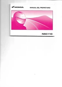 Manual del propietario HONDA NSC 110 ano 2011 - ENVIO GRATIS EN EL MUNDO - Imagen 1 de 1