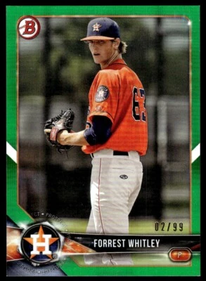 2018 Bowman Prospects Green Forrest Whitley R46 Houston Astros #BP147 - Image 1 of 2