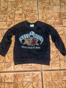 Felpa neonato Guns N Roses bambino rock roll nera 18M ottime condizioni - Foto 1 di 3