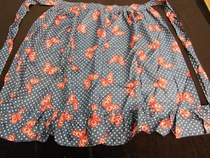 Vintage Schürze Schmetterlinge Pok A Punkte auf blau Retro Küche Gastgeberin AP183 - Bild 1 von 10