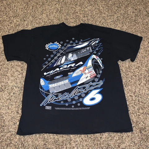 Vintage  Mark Martin 6 Viagra  Roush Racing Nascar T Shirt XL  y2k big print Cover
