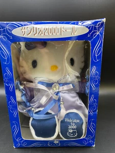 Peluche pupazzo vintage Y2K Sanrio Hello Kitty benvenuto nel 2000 blu vintage - Foto 1 di 17