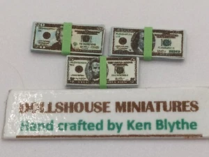 Puppenhaus Maßstab 1:12 Miniatur American (U.S.A) Bank Money Wads - Bild 1 von 8