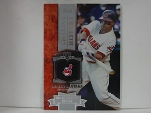 2013 (INDIANS) Topps Chasing History #CH7 Carlos Santana - Picture 1 of 2