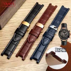 Echt Leder Uhrenarmband passend für GC 22x13mm 20x11mm gekerbt Armbanduhren Band - Bild 1 von 48