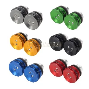 Preload Fork Caps Bolts Adjusters For Kawasaki Ninja ZX10R ZX-10R 2011-2015 2014 - Picture 1 of 12