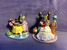 2-Fitz & Floyd Charming Tails Figurines my granddaughter my joy&my friend no box