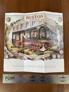 Boston Ale and Porter Brewery and Commonwealth Brewing Poster Flier