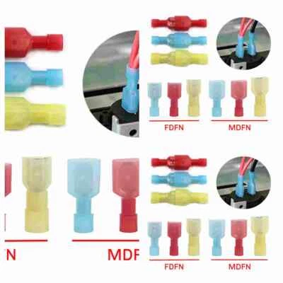 Connector Male FemaleElectrical Wire Cable Terminal Crimp  Kit50Pairs Insulated - Image 1 of 4