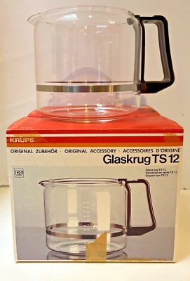 Krups Glaskrug TS12 12 Cup Glass Carafe New Open Box - Image 1 of 4