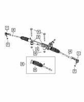Genuine Chrysler 68111382AA Steering Tie Rod End Genuine Chrysler 68111382AA Steering Tie Rod End