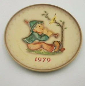 Piatto da collezione Goebel Hummel 1979 9° annuale LEZIONE DI CANTO #272 con scatola - Foto 1 di 4
