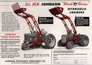 Oliver Super 55 Traktor 1956 Original Johnson Arbeitspferd Lader Farbanzeige - Bild 1 von 1