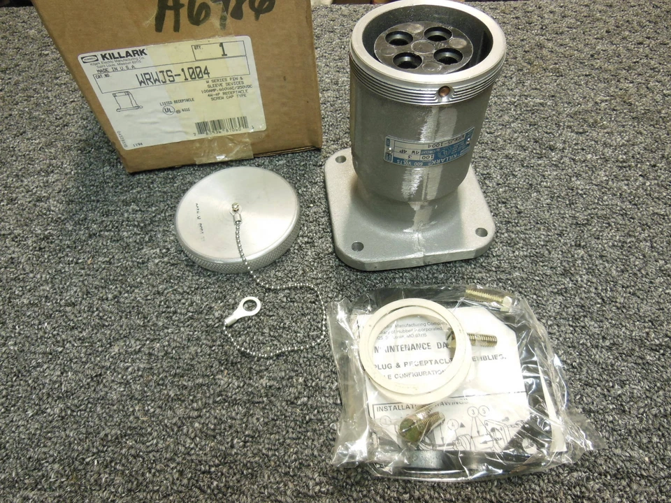 Killark WRWJS-1004 100A 3PH 4w 4p 600VAC/250VDC screw cap - Image 1 of 4